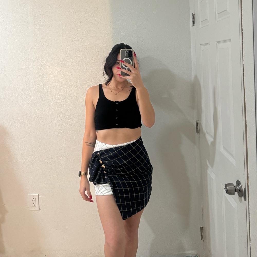 Women’s N12H Skirt Geometric Blue Size Small‎ 2-4
